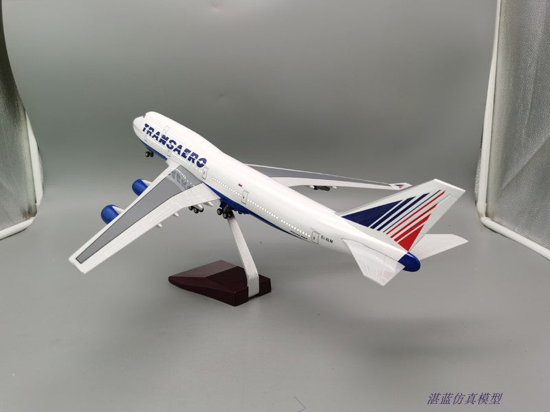 1:150 Russian Transaero Intercontinental Airlines 747 Aircraft Model