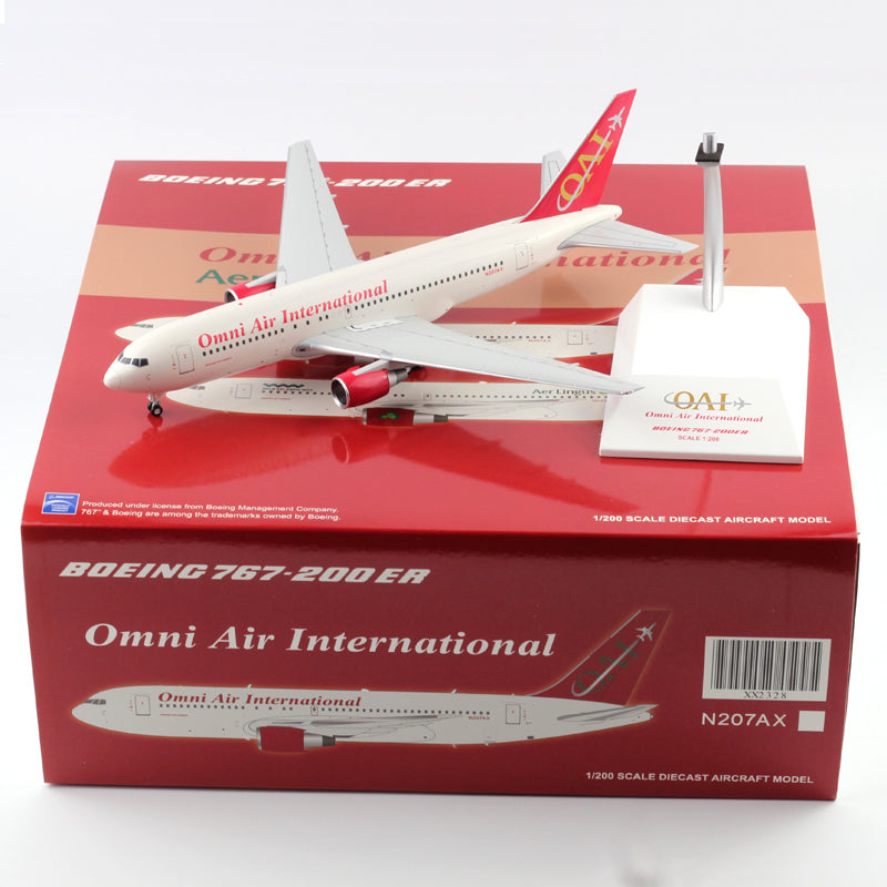 outofprint omni air international b767-200er aircraft model 1:200 XX2328