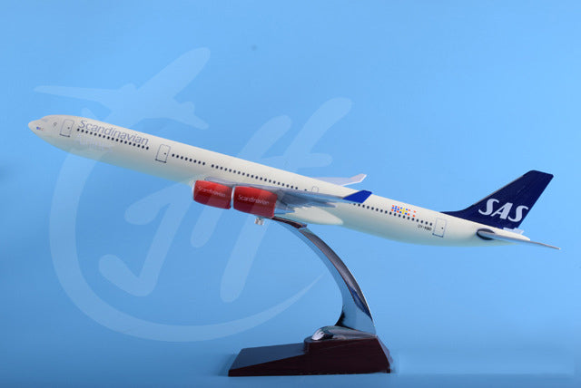 1:150 sas airlines airbus a340 airplane model 18” decoration & gift