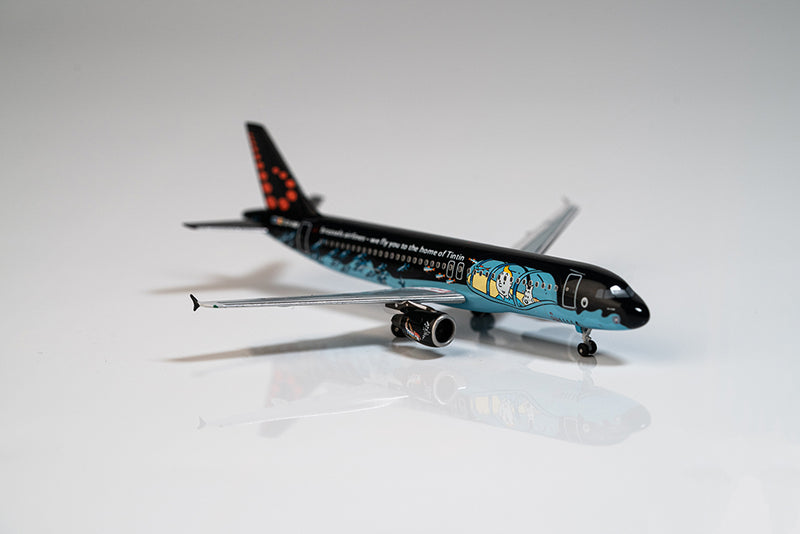 1:400 AC4OOSNB Brussels Airlines A320 OO-SNB alloy airplane model The Adventures of Tintin