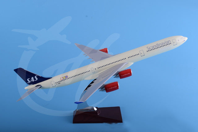 1:150 sas airlines airbus a340 airplane model 18” decoration & gift
