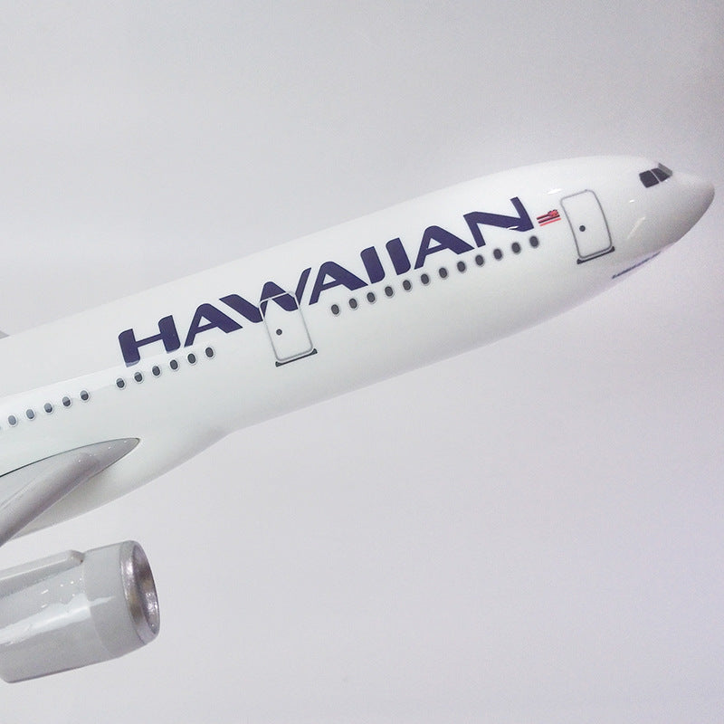 1:160 hawaiian airlines airbus a330 airplane model 18” decoration & gift