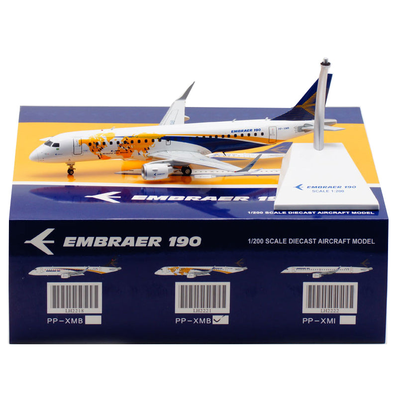1:200 Embraer Painted EMB-190 PP-XMB Airplane Model