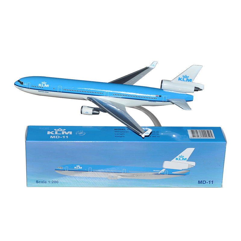 klm royal dutch airlines b747-400 airplane model