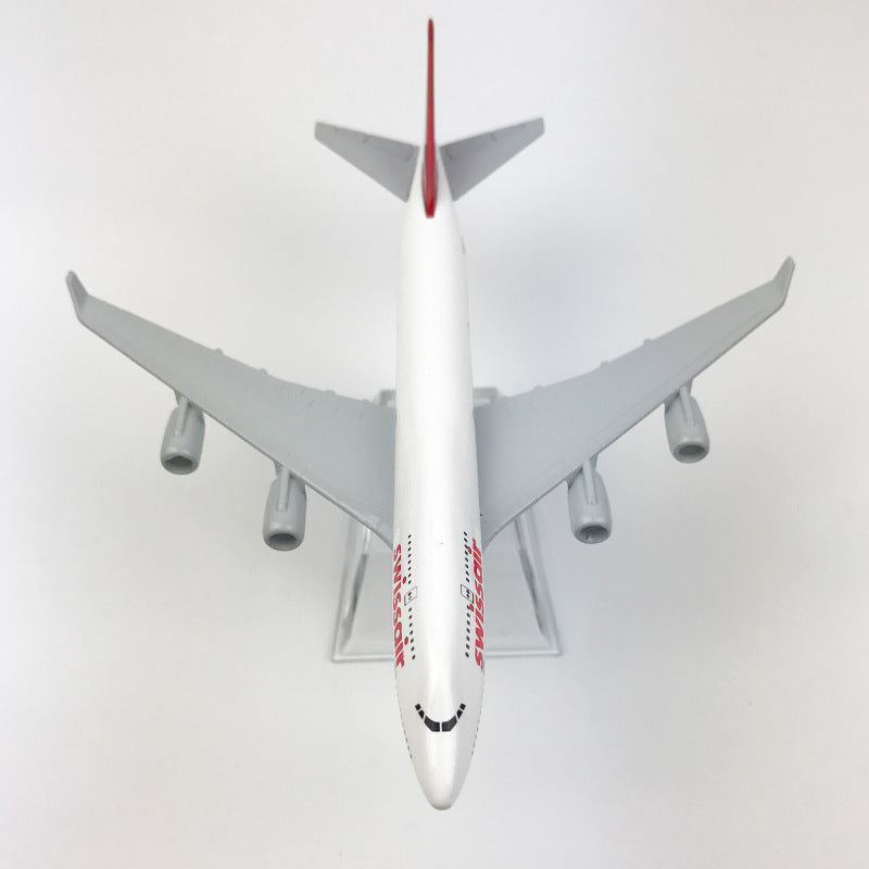 swiss airlines boeing 747 model airplane