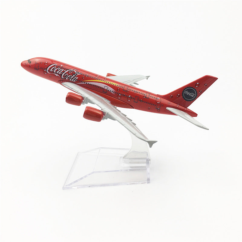 coca cola airlines a380 model airplane