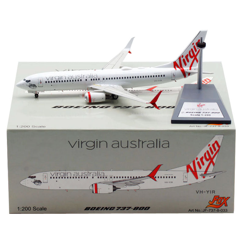 outofprint virgin australia boeing 737-800 vh-yir airplane model jfox