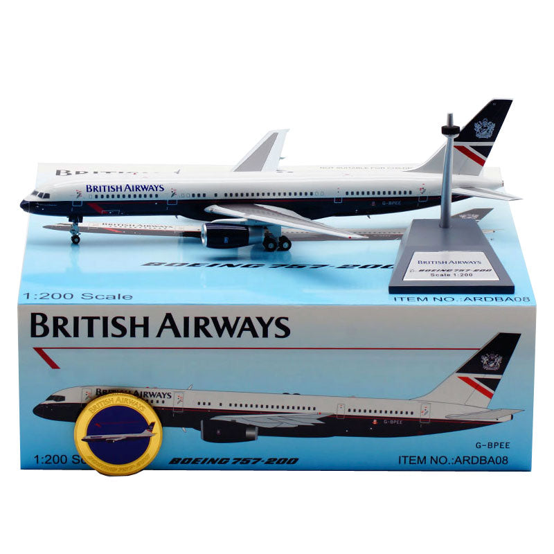 outofprint british airways b757-200 airplane model g-bpee