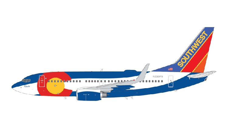 1:200 Southwest Airlines B737-700 N230WN Model Airplane