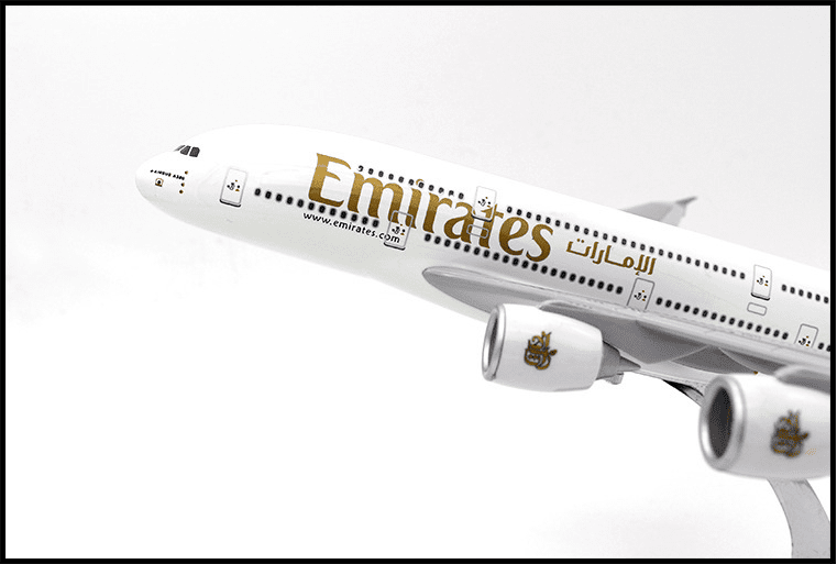 emirates airbus a380 airplane model
