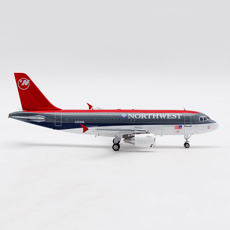 outofprint northwest airlines airbus a319 n359nb airplane model 1:200