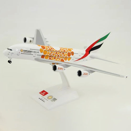 1:200 Emirates A380 Emirates Orange Expo 2020 Airplane Model