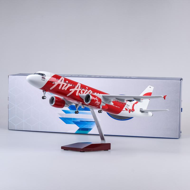 1:80 airasia airbus a320 airplane model 18” decoration & gift