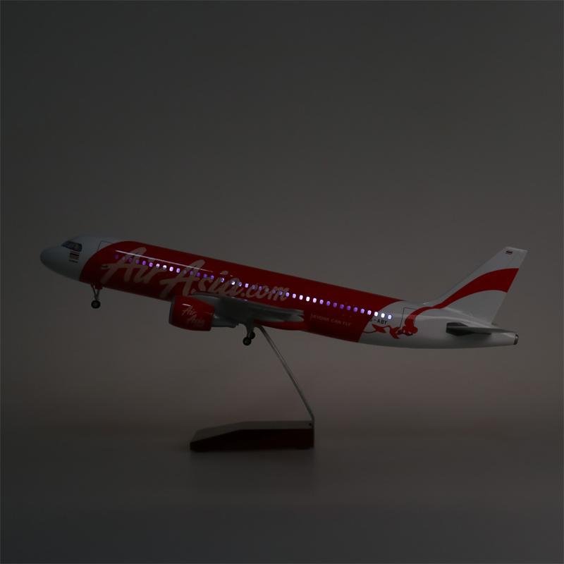 1:80 airasia airbus a320 airplane model 18” decoration & gift