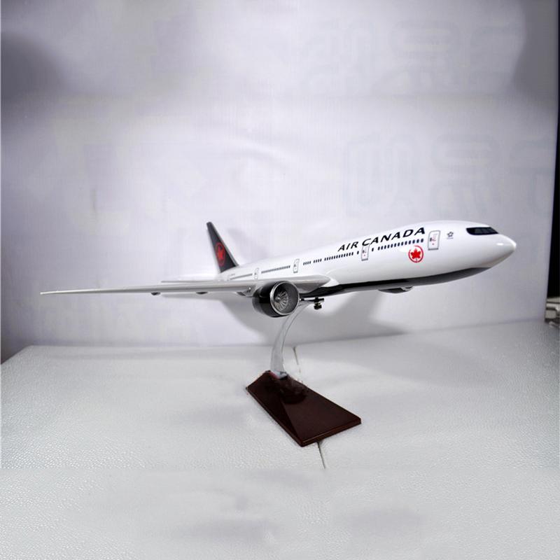 1:157 air canada boeing 777 black graffiti airplane model 18” decoration & gift