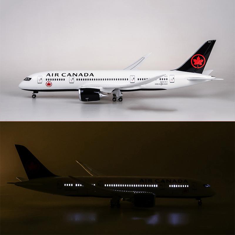 1:130 air canada boeing 787 black graffiti airplane model 18” decoration & gift
