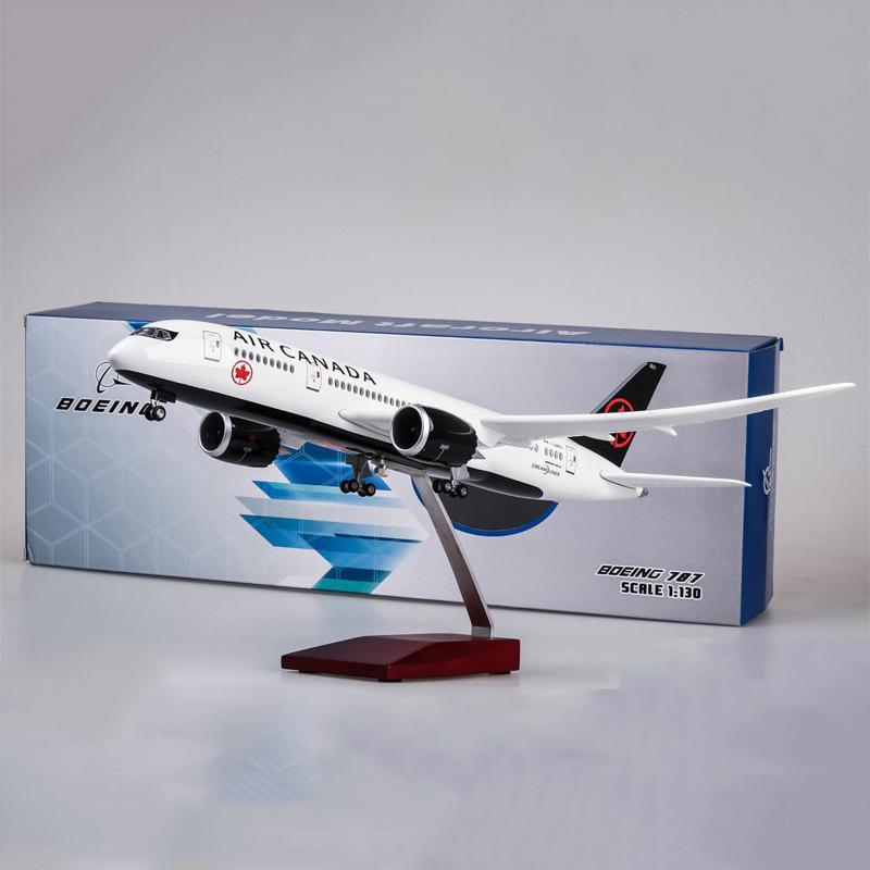 1:130 air canada boeing 787 black graffiti airplane model 18” decoration & gift