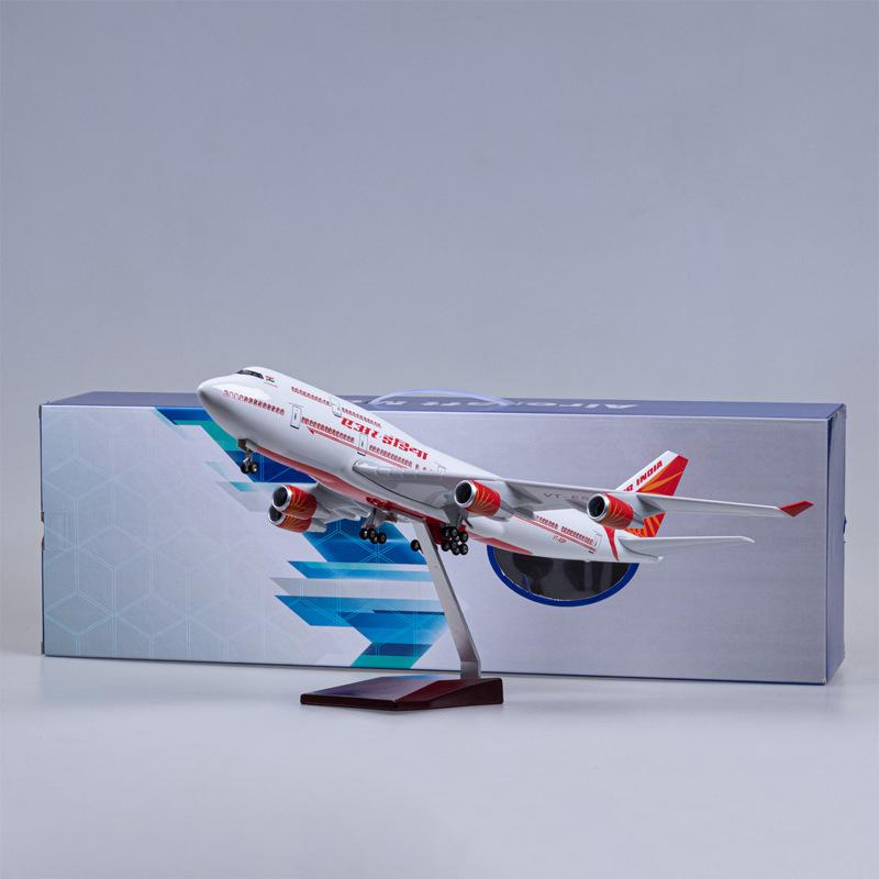 1:150 air india boeing 747-400 airplane model 18” decoration & gift