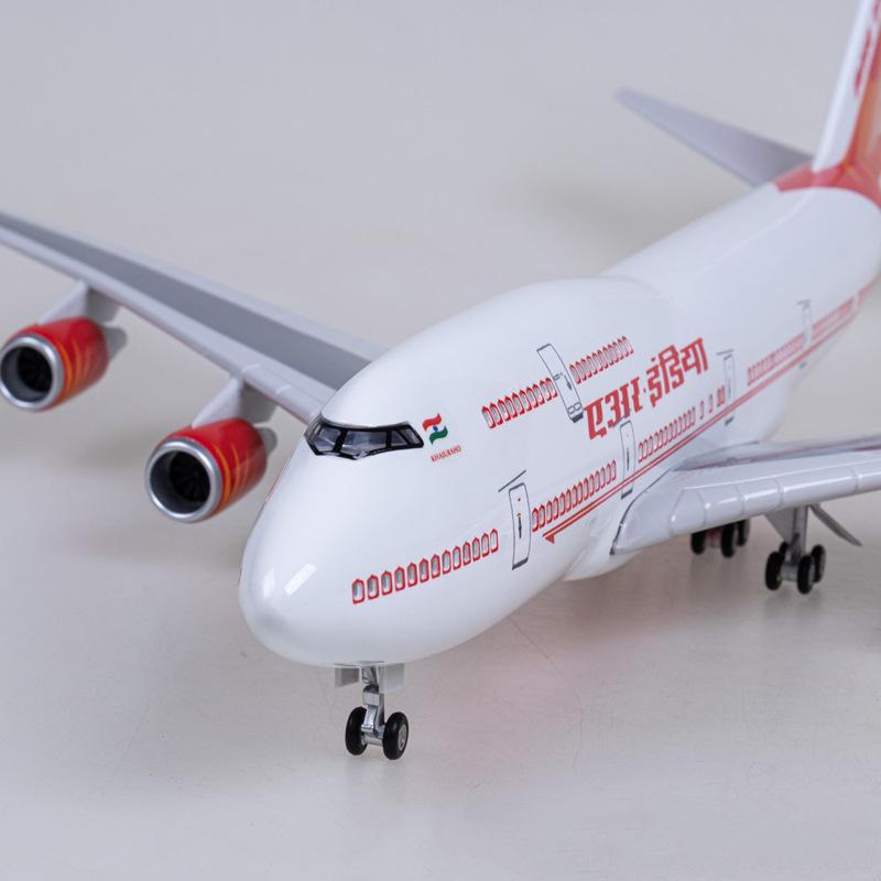 1:150 air india boeing 747-400 airplane model 18” decoration & gift