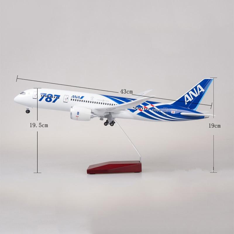 1:130 all  nippon airways b787 airplane model 18” decoration & gift