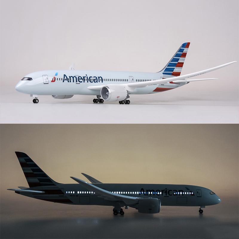 1:130 american airlines boeing 787 airplane model 18” decoration & gift