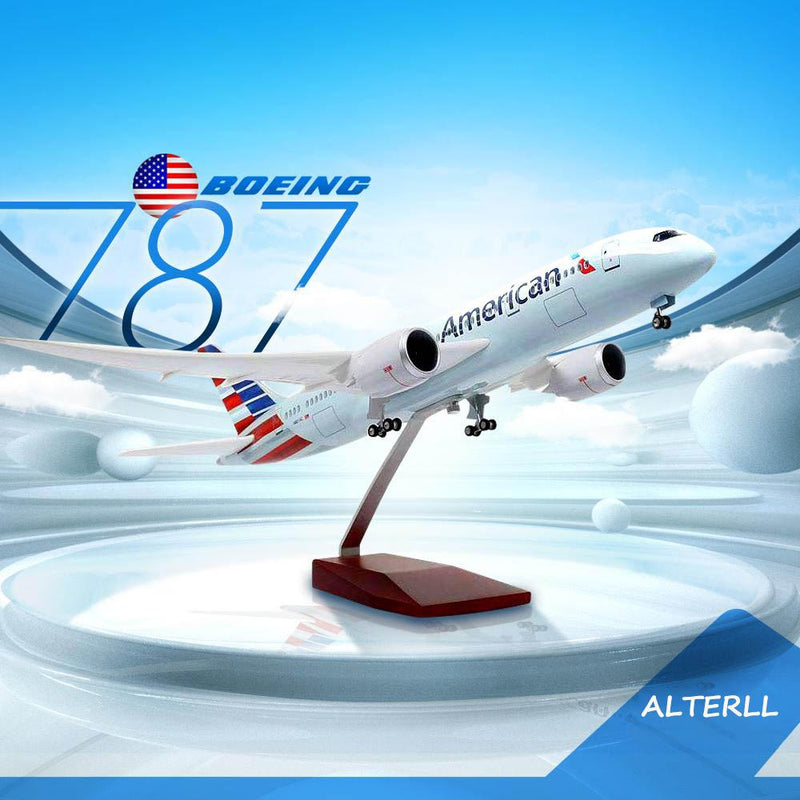 1:130 american airlines boeing 787 airplane model 18” decoration & gift