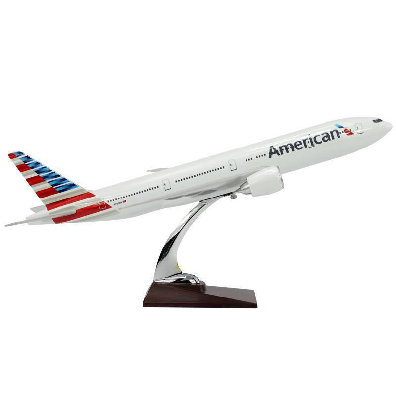 1:150 american airlines boeing 777 airplane model 18” decoration & gift