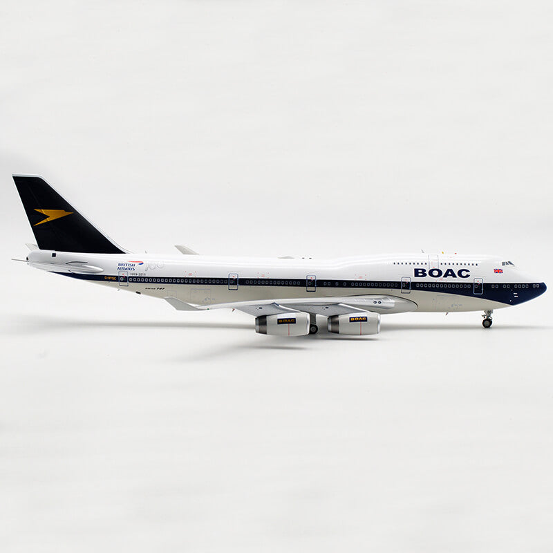 1:200 boac b747-400 airplane model g-bygc