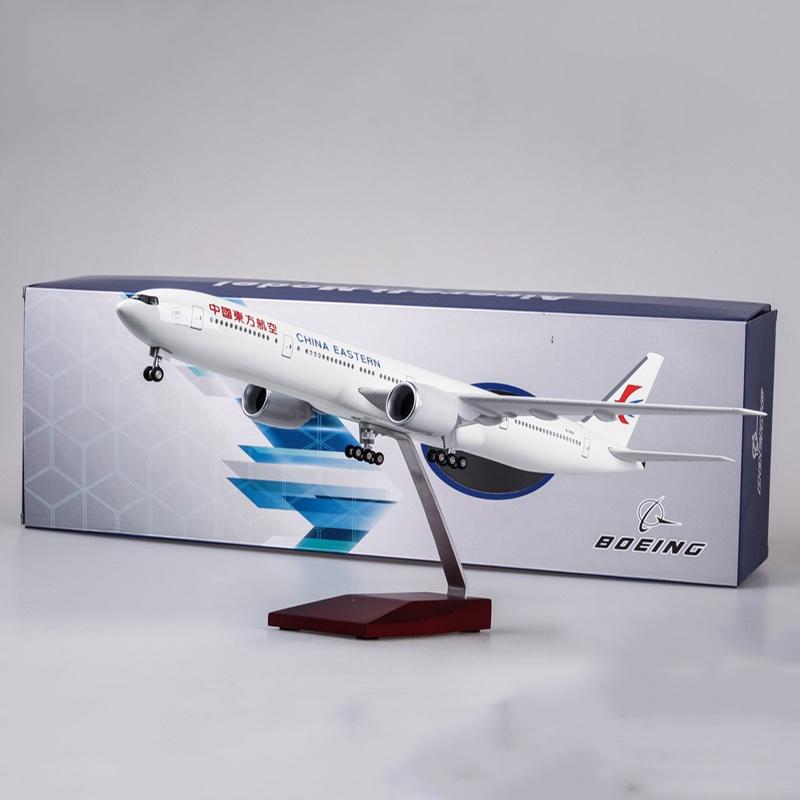1:157 china eastern airlines boeing 777-300 airplane model 18” decoration & gift