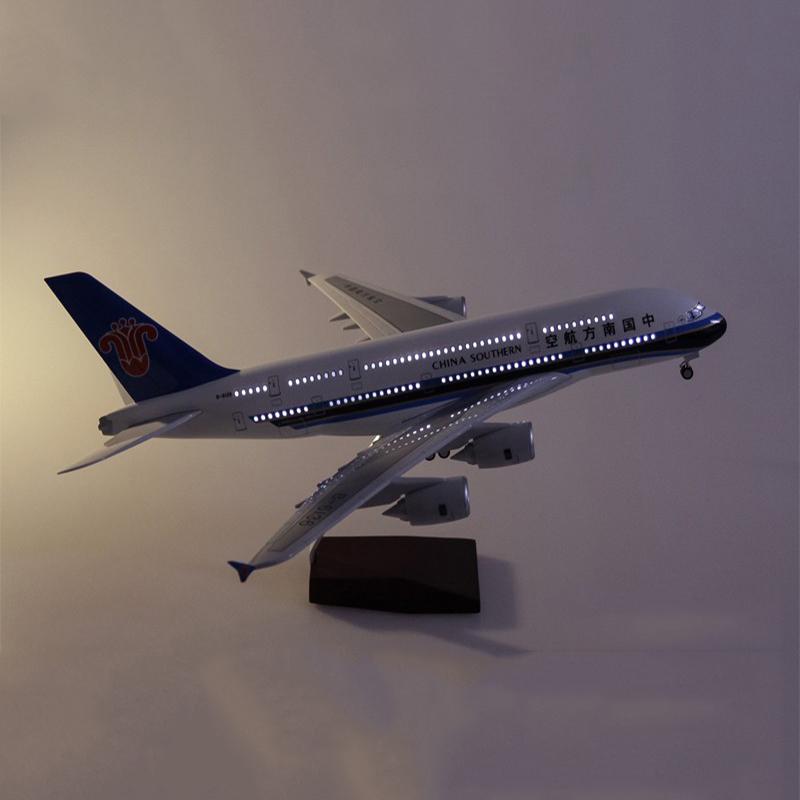 1:160 china southern airlines airbus 380 airplane model 18” decoration & gift
