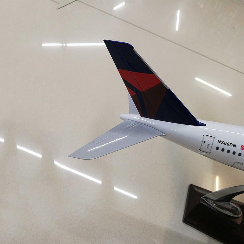 1:144 delta airlines a350 airplane model 18” decoration & gift