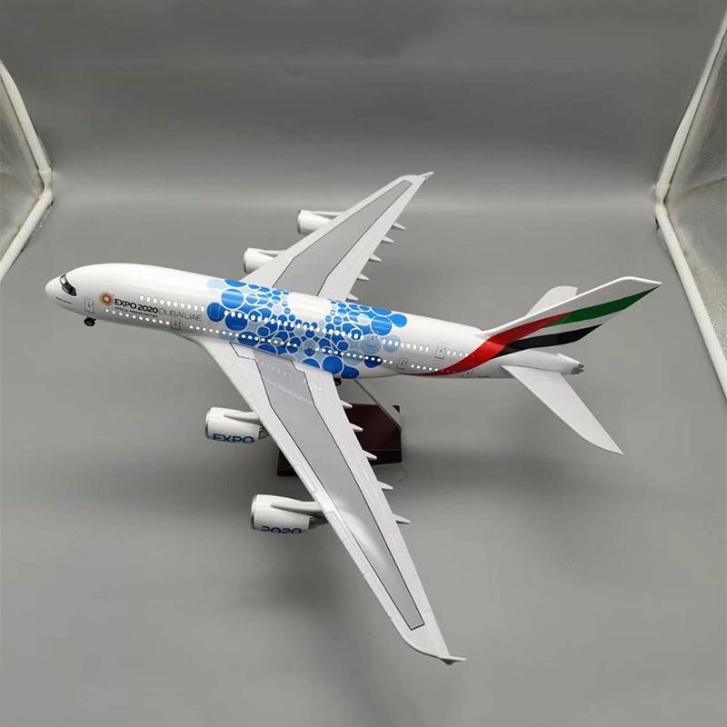 1:160 emirates expo a380 airplane model 18” decoration & gift