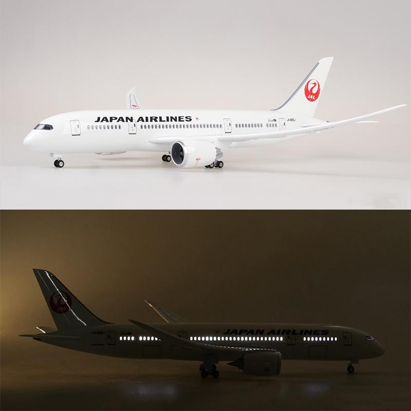 1:130 japan airlines boeing 787 airplane model 18” decoration & gift