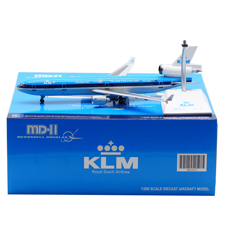 1:200 KLM Dutch Airlines McDonnell Douglas MD-11 PH-KCE Airplane Model