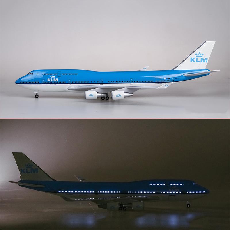 1:150 klm royal dutch airlines boeing 747 airplane model 18” decoration & gift