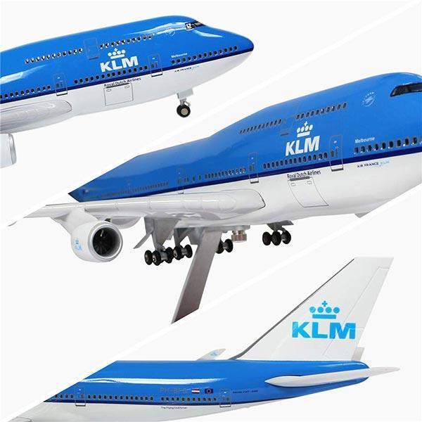 1:150 klm royal dutch airlines boeing 747 airplane model 18” decoration & gift