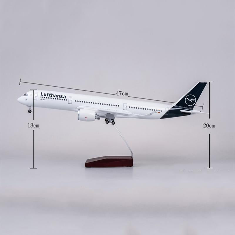 1:142 lufthansa airbus a350 airplane model 18” decoration & gift