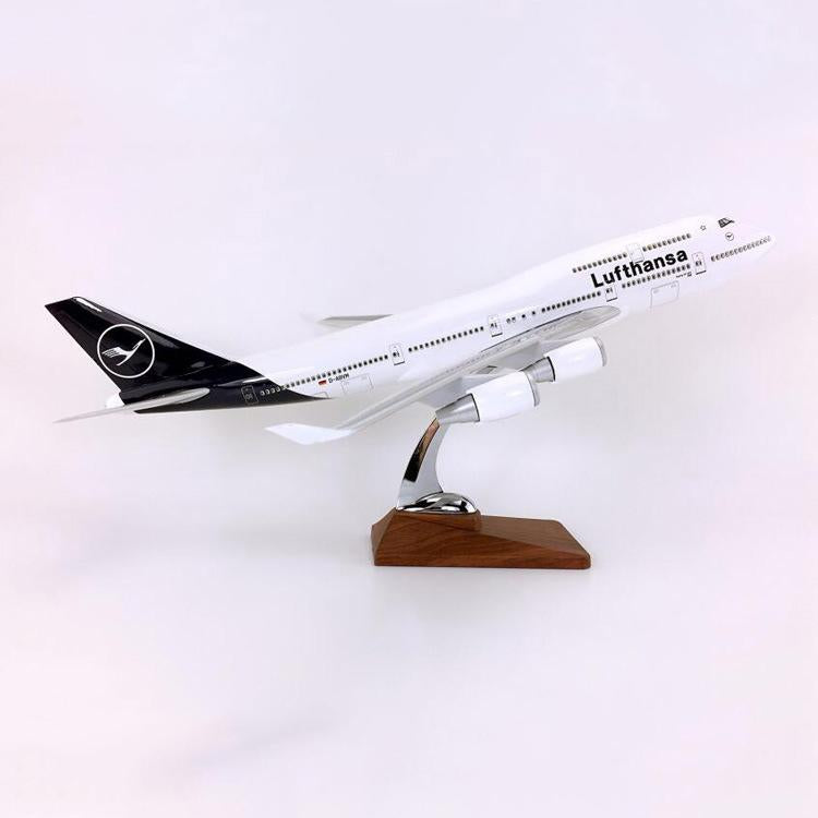 1:150 lufthansa boeing 747-400 airplane model 18” decoration & gift
