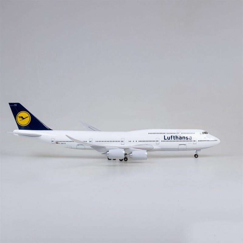 1:160 lufthansa boeing 747-8 airplane model 18” decoration & gift