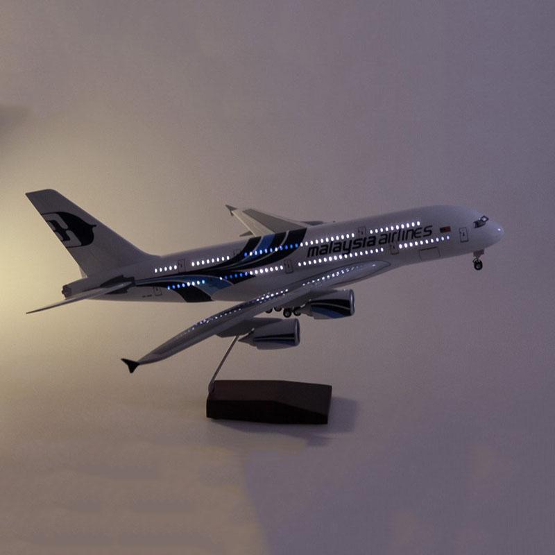 1:160 malaysia airlines a380 airplane model 18” decoration & gift