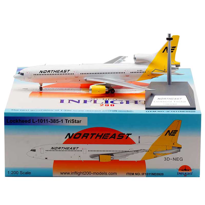 1:200 Northeast Airlines Lockheed L-1011 3D-NEG Airplane Model
