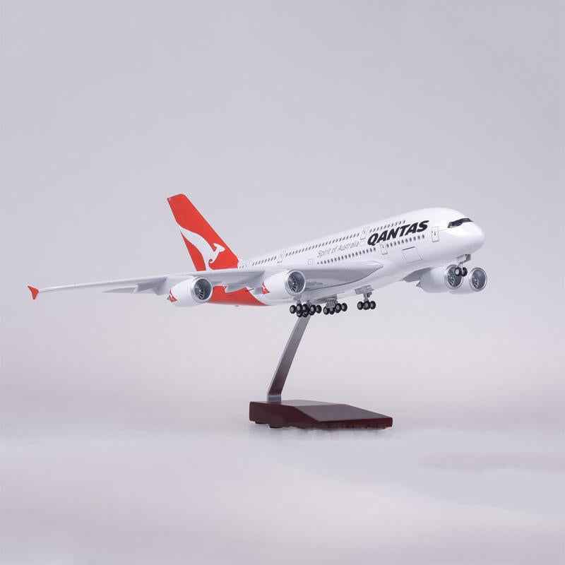 1:160 qantas airlines airbus a380 airplane model 18” decoration & gift