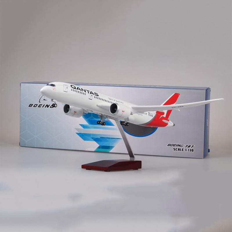 1:130 qantas airlines boeing 787 airplane model 18” decoration & gift