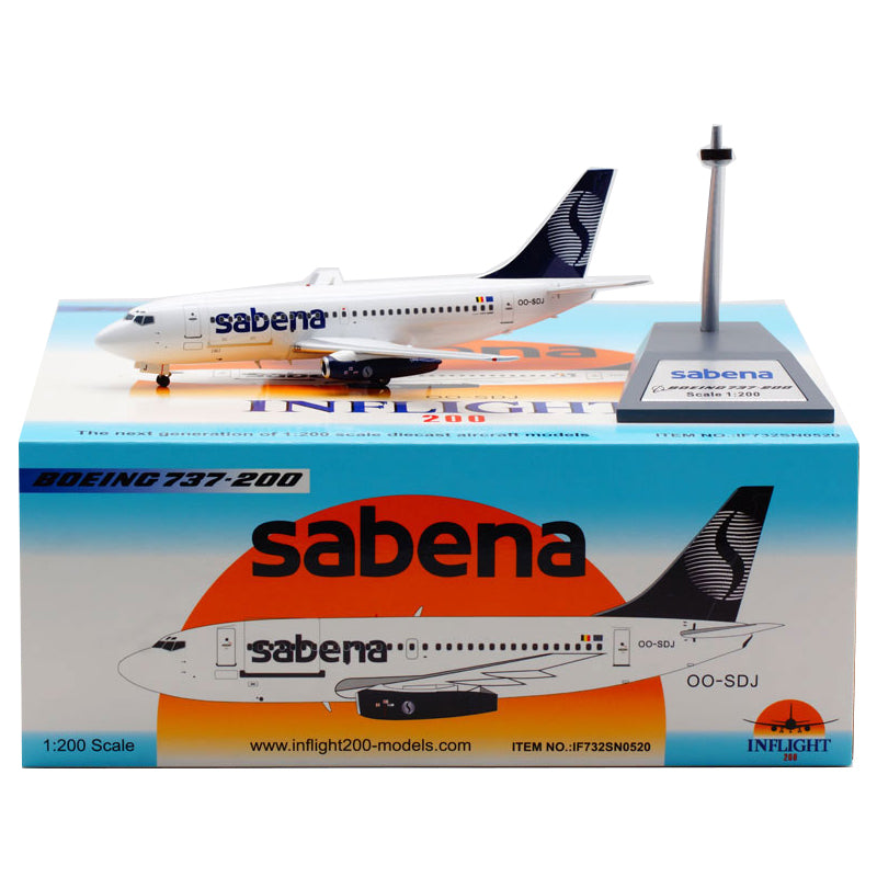 1:200 Sabena B737-200 OO-SDJ Airplane Model