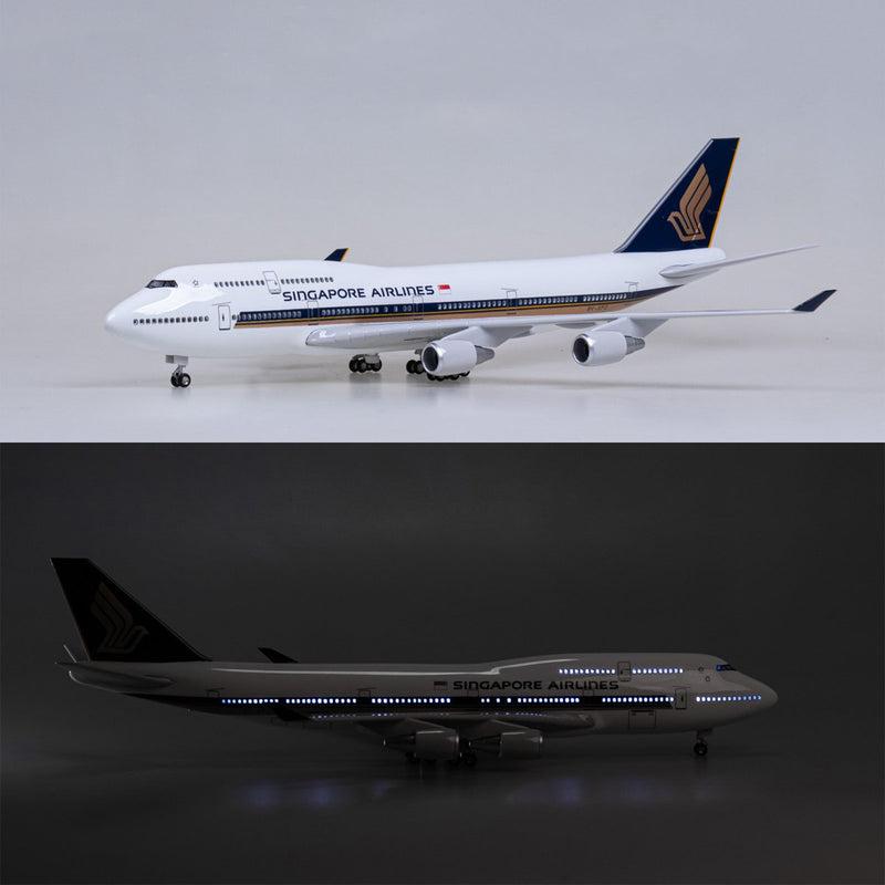1:150 singapore airlines boeing 747 airplane model 18” decoration & gift