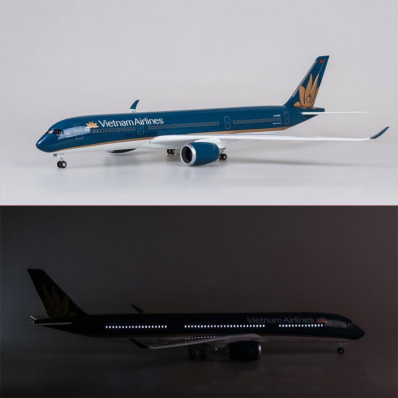1:142 vietnam airlines airbus 350 airplane model 18” decoration & gift