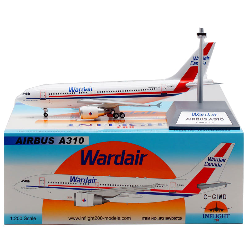 1:200 Wardair Canada A310-300 C-GIWD Airplane Model